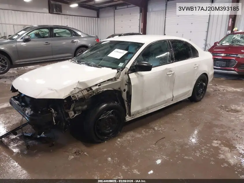 3VWB17AJ2GM393185 2016 Volkswagen Jetta 1.8T Sport