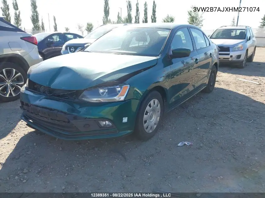 3VW2B7AJXHM271074 2017 Volkswagen Jetta 1.4 Tsi Trendline+