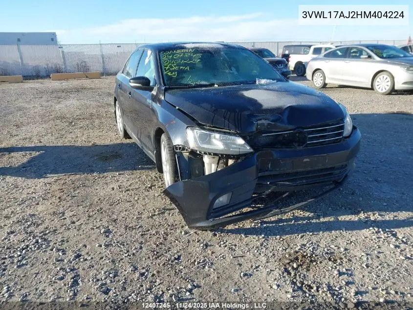 3VWL17AJ2HM404224 2017 Volkswagen Jetta Tsi