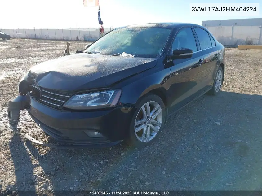 3VWL17AJ2HM404224 2017 Volkswagen Jetta Tsi