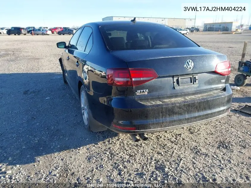 3VWL17AJ2HM404224 2017 Volkswagen Jetta Tsi