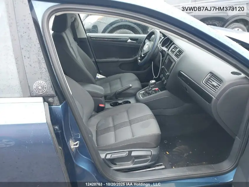 3VWDB7AJ7HM373120 2017 Volkswagen Jetta Wolfsburg Edition