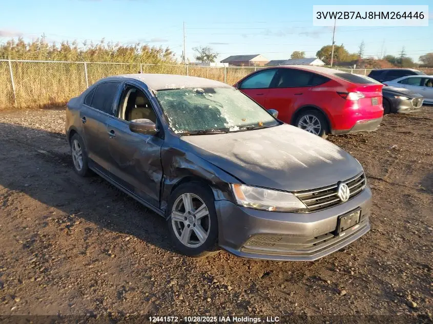 3VW2B7AJ8HM264446 2017 Volkswagen Jetta S