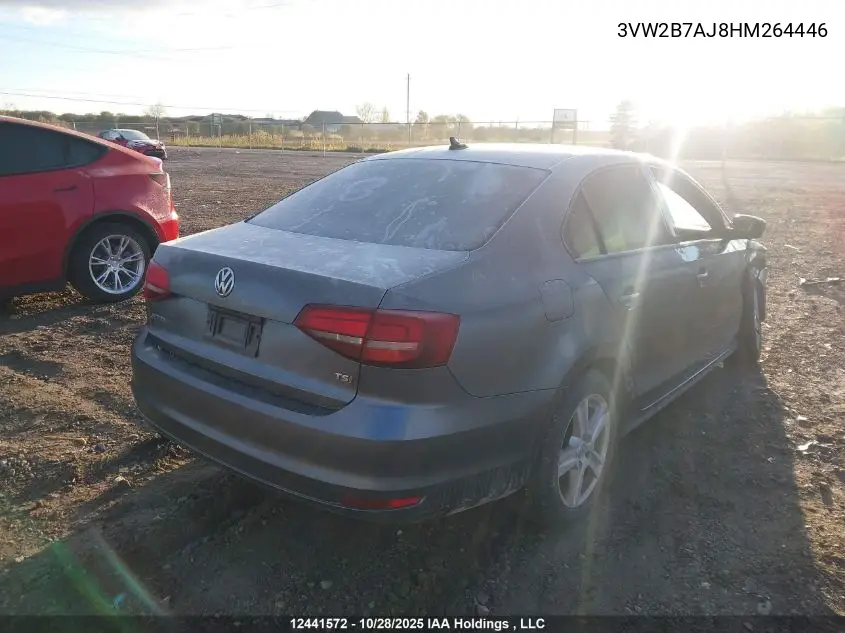 3VW2B7AJ8HM264446 2017 Volkswagen Jetta S