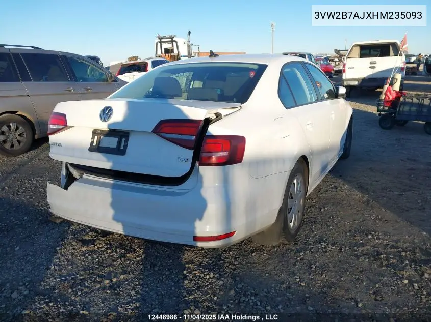 3VW2B7AJXHM235093 2017 Volkswagen Jetta S