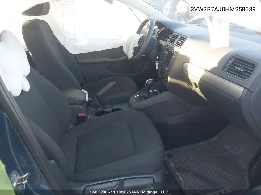 3VW2B7AJ0HM258589 2017 Volkswagen Jetta S