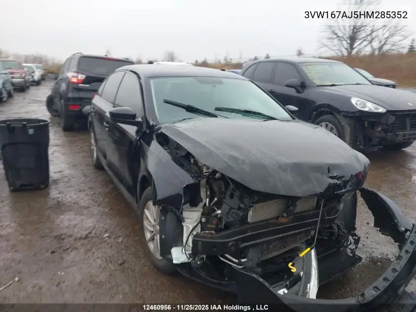 3VW167AJ5HM285352 2017 Volkswagen Jetta S