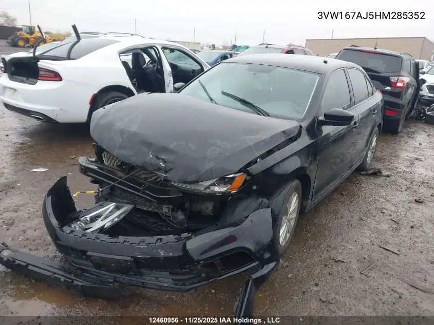 3VW167AJ5HM285352 2017 Volkswagen Jetta S