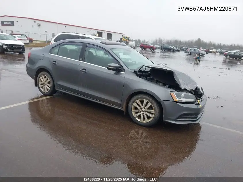 3VWB67AJ6HM220871 2017 Volkswagen Jetta Wolfsburg Edition