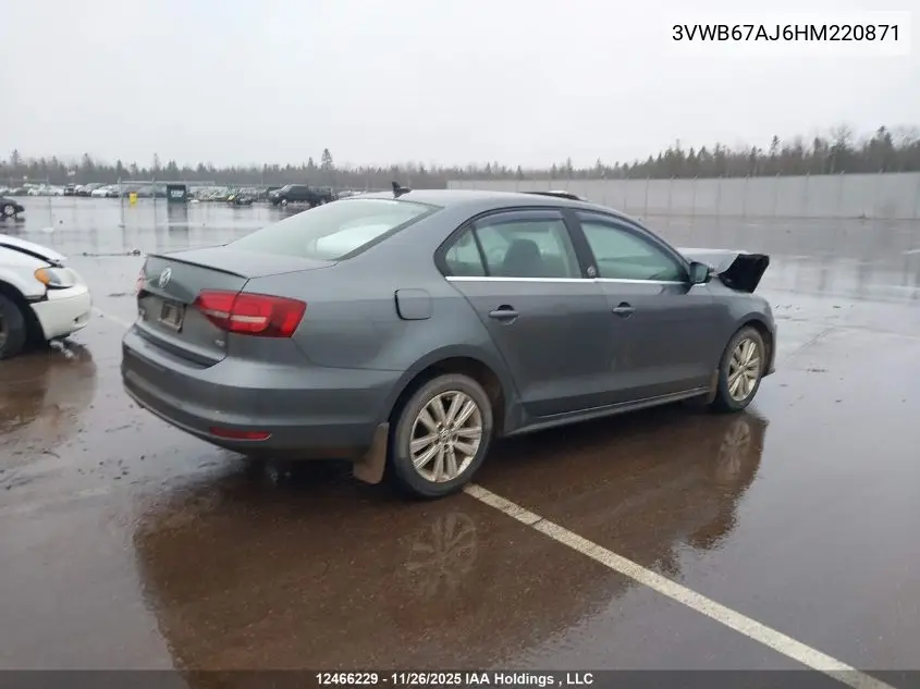 3VWB67AJ6HM220871 2017 Volkswagen Jetta Wolfsburg Edition