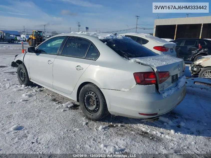 3VW167AJ6HM333442 2017 Volkswagen Jetta 1.4 Tsi Trendline/1.4 Tsi Trendline+