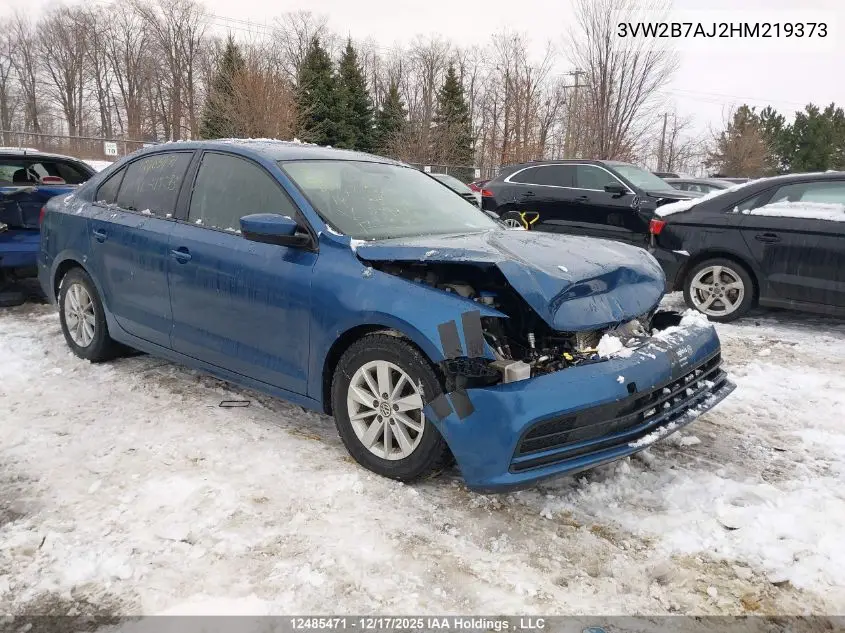 3VW2B7AJ2HM219373 2017 Volkswagen Jetta 1.4 Tsi Trendline+