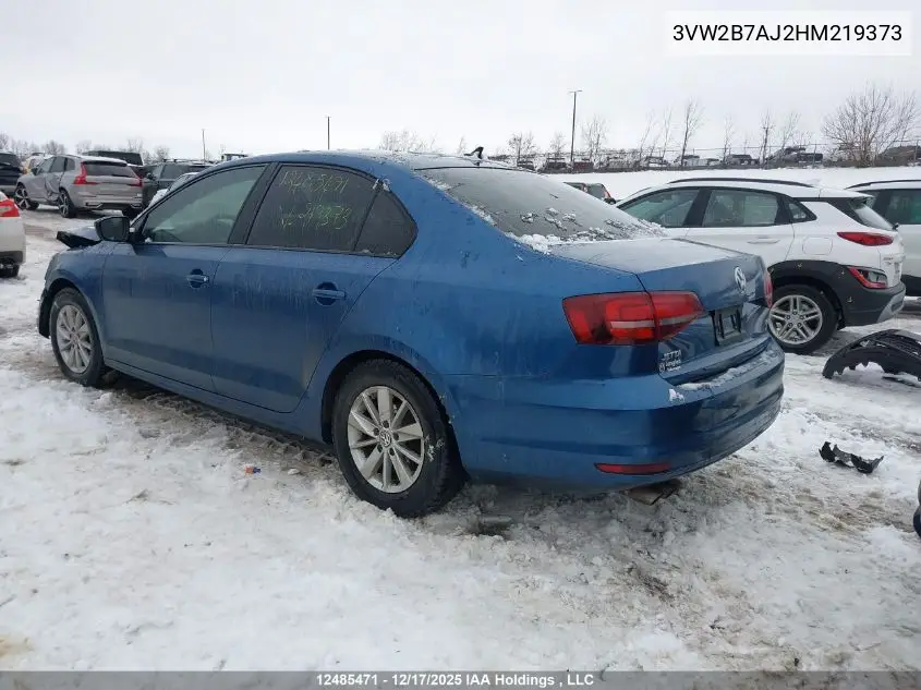 3VW2B7AJ2HM219373 2017 Volkswagen Jetta 1.4 Tsi Trendline+