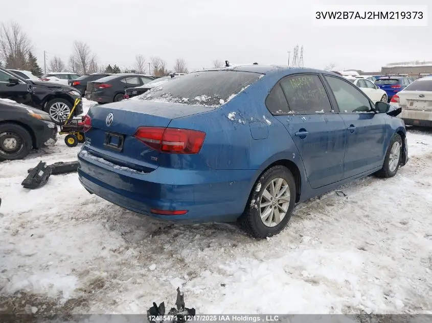 3VW2B7AJ2HM219373 2017 Volkswagen Jetta 1.4 Tsi Trendline+