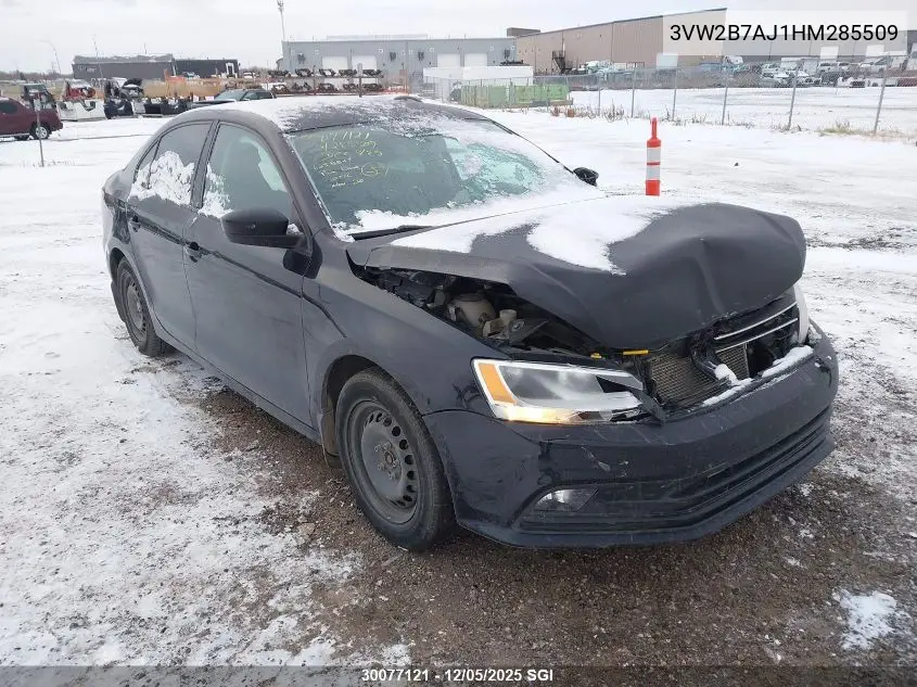 3VW2B7AJ1HM285509 2017 Volkswagen Jetta S