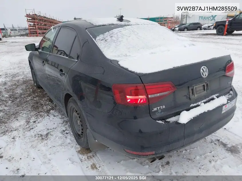 3VW2B7AJ1HM285509 2017 Volkswagen Jetta S