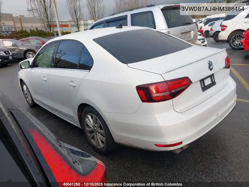 3VWDB7AJ4HM388464 2017 Volkswagen Jetta