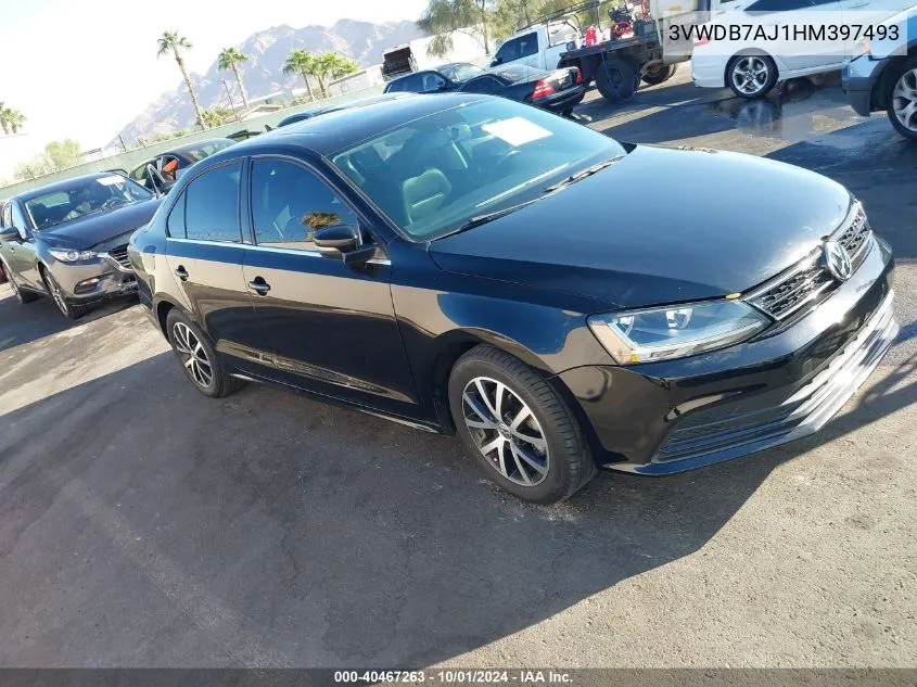 3VWDB7AJ1HM397493 2017 Volkswagen Jetta 1.4T Se