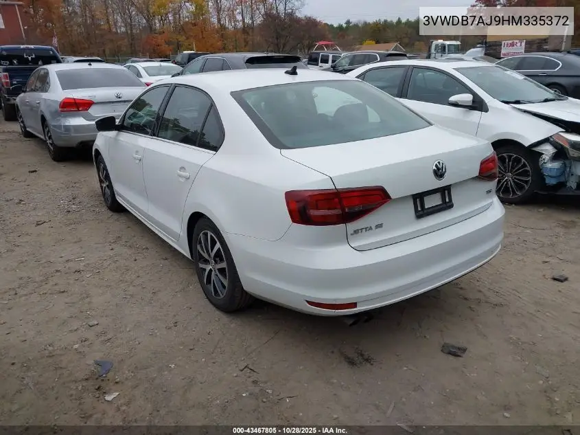 3VWDB7AJ9HM335372 2017 Volkswagen Jetta 1.4T Se