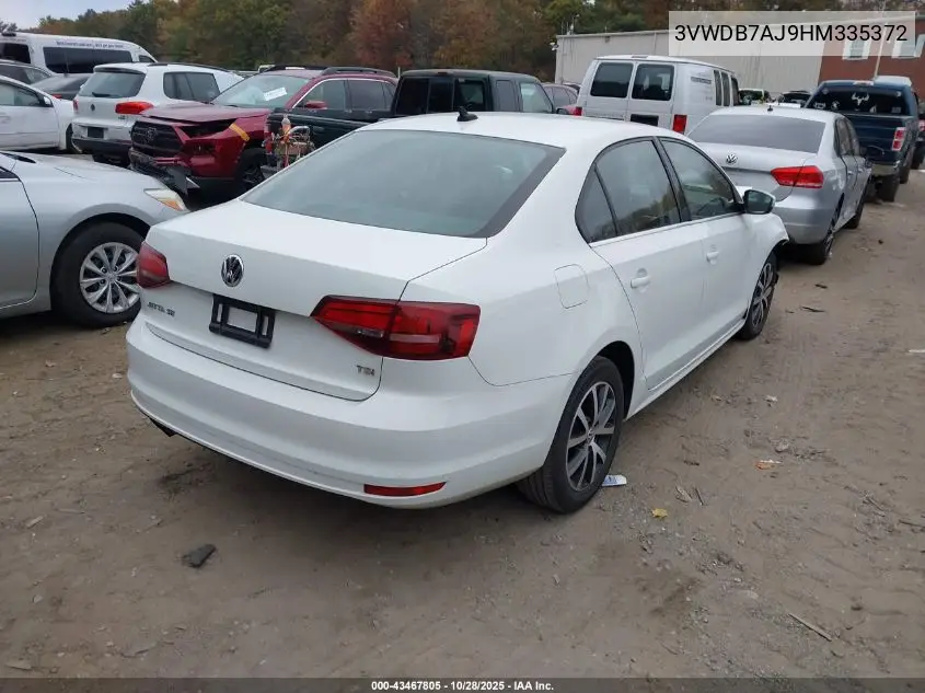 3VWDB7AJ9HM335372 2017 Volkswagen Jetta 1.4T Se