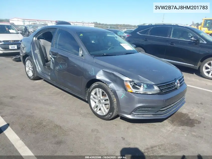 3VW2B7AJ8HM201783 2017 Volkswagen Jetta 1.4T S