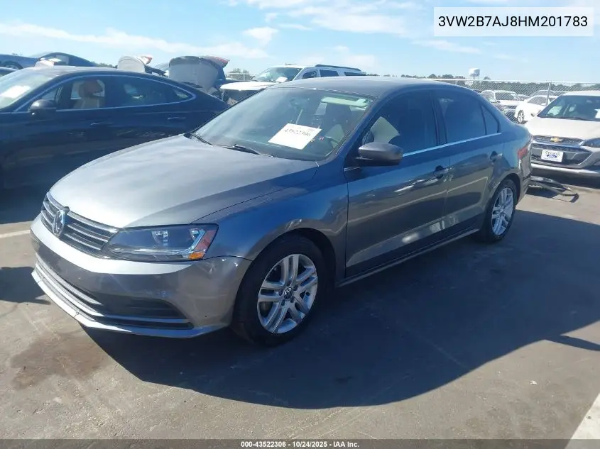 3VW2B7AJ8HM201783 2017 Volkswagen Jetta 1.4T S
