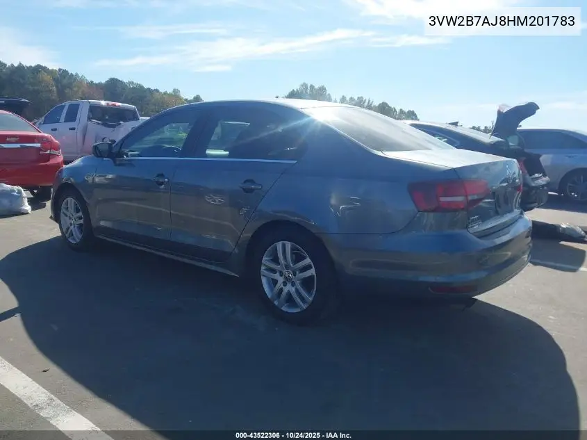 3VW2B7AJ8HM201783 2017 Volkswagen Jetta 1.4T S