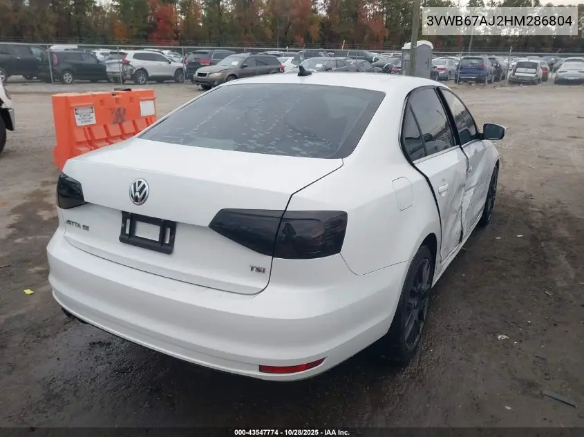 3VWB67AJ2HM286804 2017 Volkswagen Jetta 1.4T Se