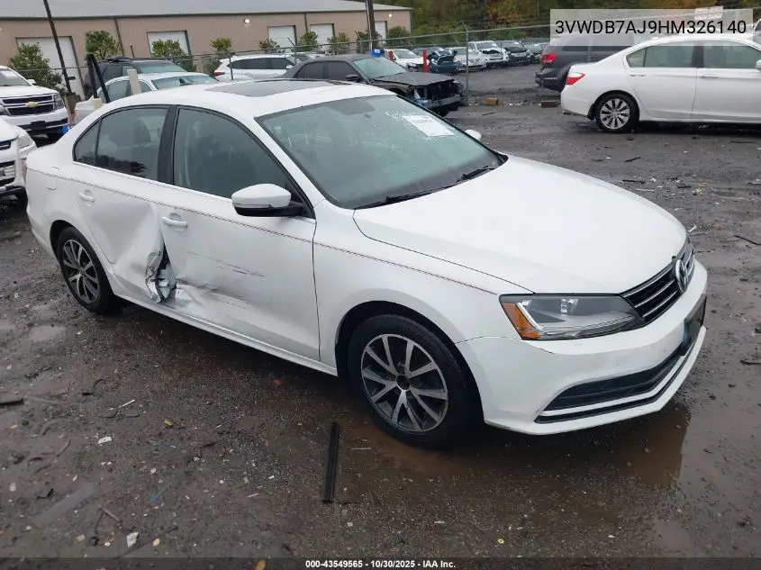 3VWDB7AJ9HM326140 2017 Volkswagen Jetta 1.4T Se