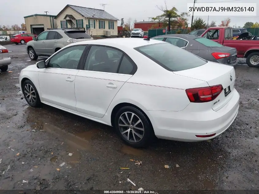 3VWDB7AJ9HM326140 2017 Volkswagen Jetta 1.4T Se