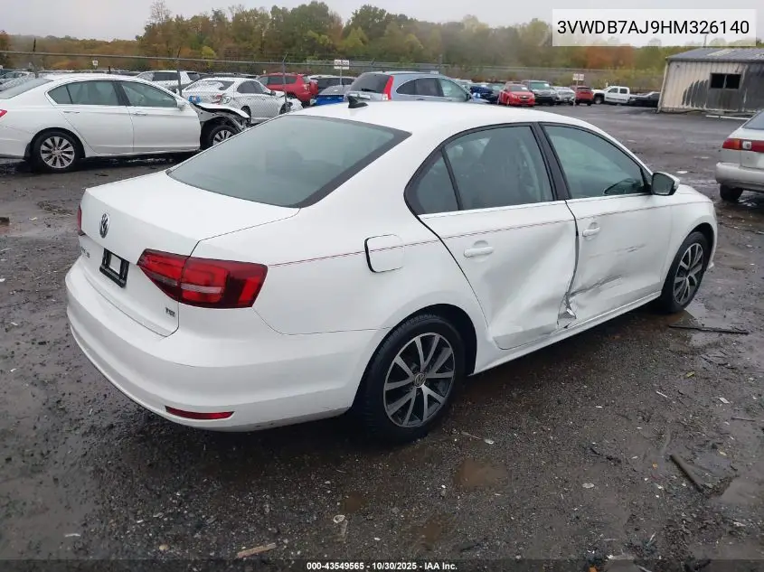 3VWDB7AJ9HM326140 2017 Volkswagen Jetta 1.4T Se