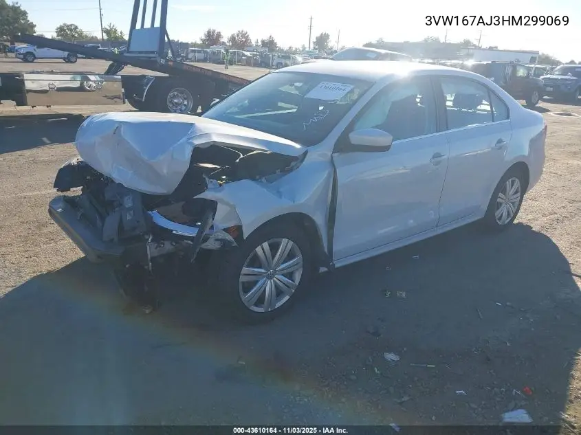 3VW167AJ3HM299069 2017 Volkswagen Jetta 1.4T S