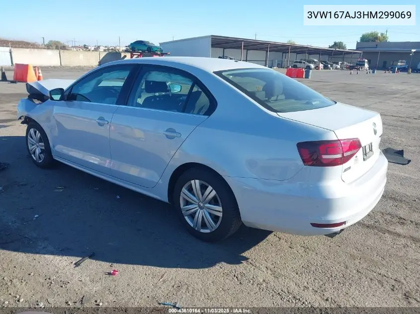 3VW167AJ3HM299069 2017 Volkswagen Jetta 1.4T S