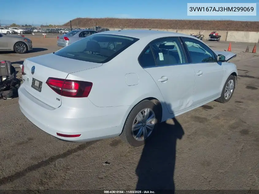 3VW167AJ3HM299069 2017 Volkswagen Jetta 1.4T S
