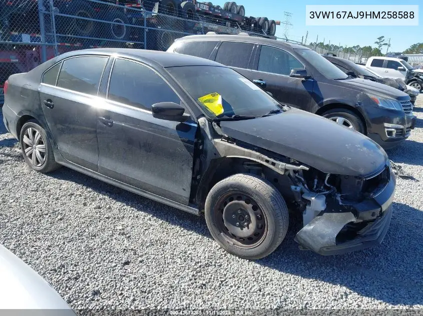 3VW167AJ9HM258588 2017 Volkswagen Jetta 1.4T S