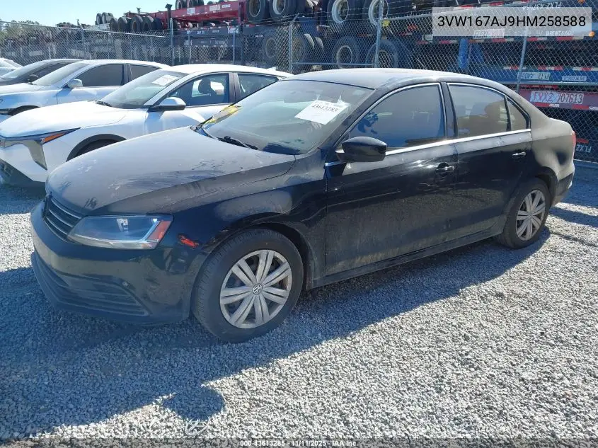 3VW167AJ9HM258588 2017 Volkswagen Jetta 1.4T S