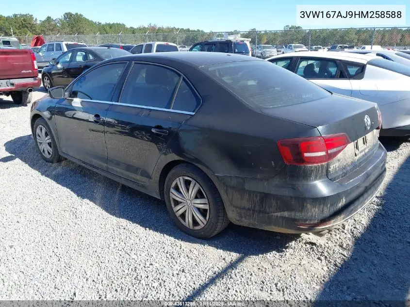 3VW167AJ9HM258588 2017 Volkswagen Jetta 1.4T S