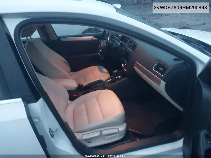 3VWDB7AJ4HM200848 2017 Volkswagen Jetta 1.4T Se