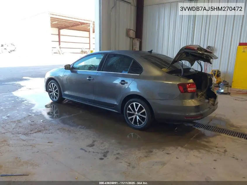 3VWDB7AJ5HM270472 2017 Volkswagen Jetta 1.4T Se