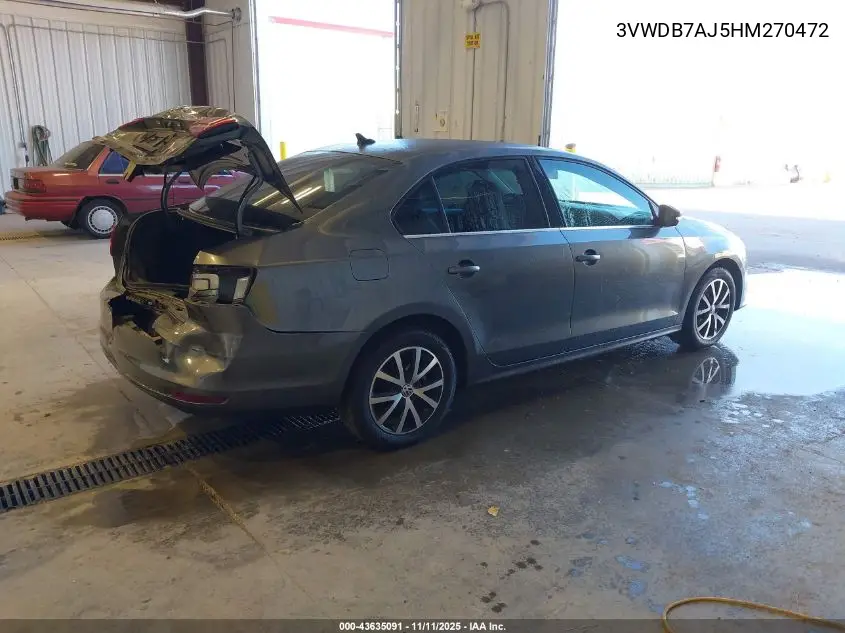 3VWDB7AJ5HM270472 2017 Volkswagen Jetta 1.4T Se