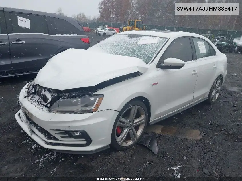 3VW4T7AJ9HM335417 2017 Volkswagen Jetta Gli
