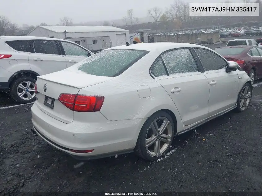 3VW4T7AJ9HM335417 2017 Volkswagen Jetta Gli