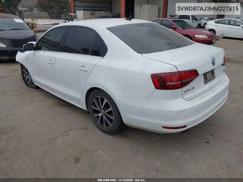 3VWDB7AJ3HM227815 2017 Volkswagen Jetta 1.4T Se