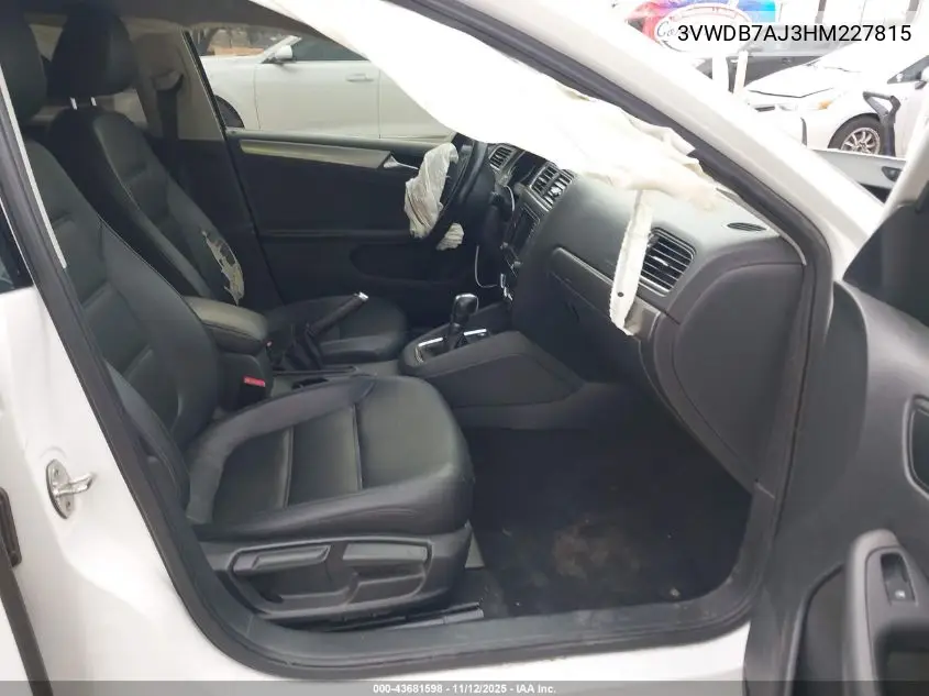 3VWDB7AJ3HM227815 2017 Volkswagen Jetta 1.4T Se