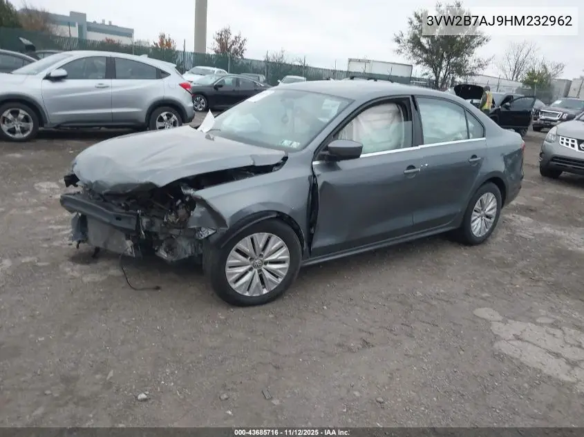3VW2B7AJ9HM232962 2017 Volkswagen Jetta 1.4T S