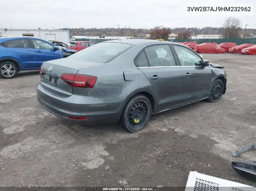3VW2B7AJ9HM232962 2017 Volkswagen Jetta 1.4T S