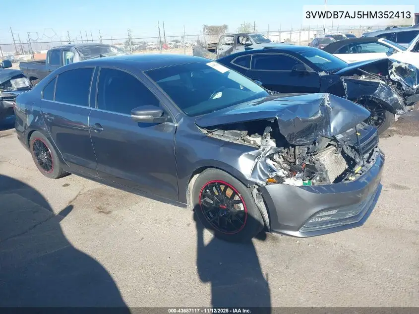 3VWDB7AJ5HM352413 2017 Volkswagen Jetta 1.4T Se