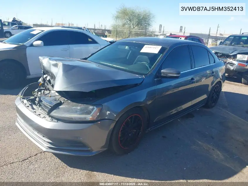 3VWDB7AJ5HM352413 2017 Volkswagen Jetta 1.4T Se