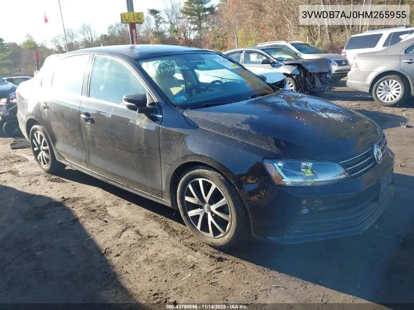3VWDB7AJ0HM265955 2017 Volkswagen Jetta 1.4T Se