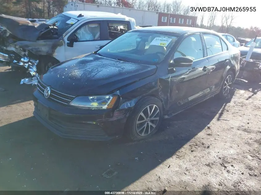 3VWDB7AJ0HM265955 2017 Volkswagen Jetta 1.4T Se